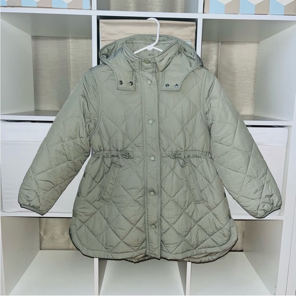 ZARA KIDS DIAMOND PATTERN PUFFER COAT Size 9-10Y - Picture 5 of 8